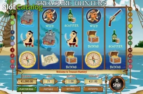 Скрин2. Treasure Hunters (GameScale) слот