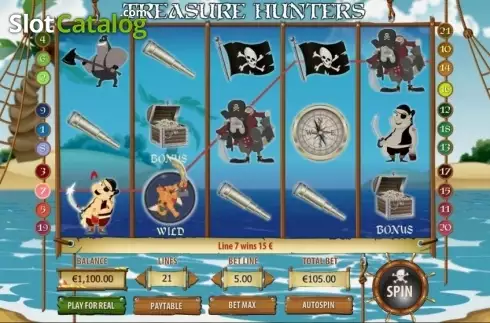 Скрин3. Treasure Hunters (GameScale) слот