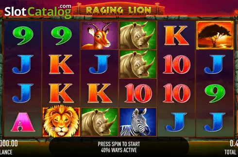 Скрин2. Raging Lion слот