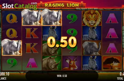 Скрин3. Raging Lion слот
