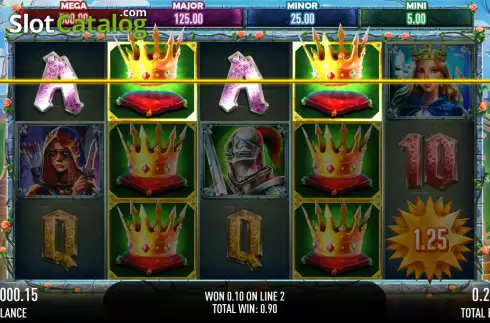 Скрин3. Throne of Camelot слот