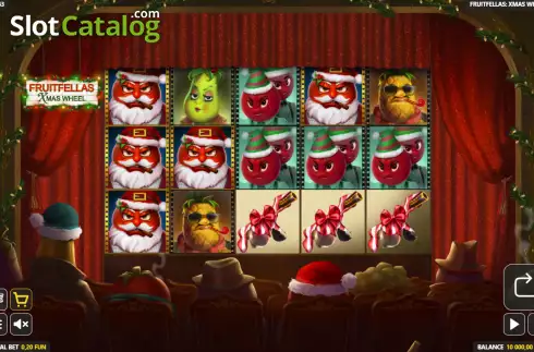 Скрин2. Fruitfellas Xmas Wheel слот