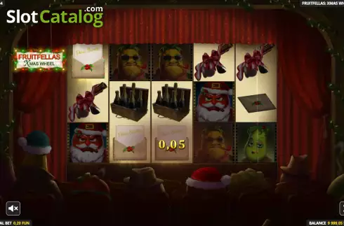 Скрин3. Fruitfellas Xmas Wheel слот