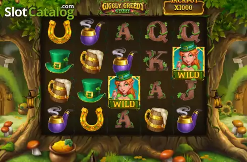 Скрин2. Giggly Greedy Story слот
