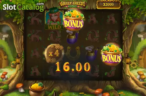 Скрин3. Giggly Greedy Story слот