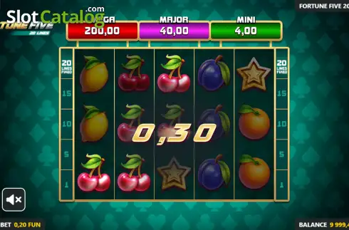 Скрин3. Fortune Five 20 Lines слот