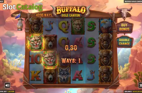 Скрин3. Buffalo Gold Canyon слот