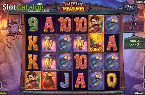 Скрин2. Tunnel of Treasures слот