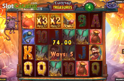 Скрин3. Tunnel of Treasures слот