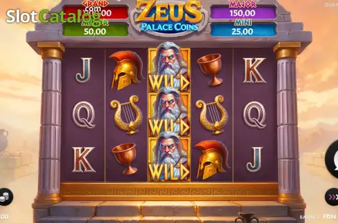 Скрин2. Zeus Palace Coins слот