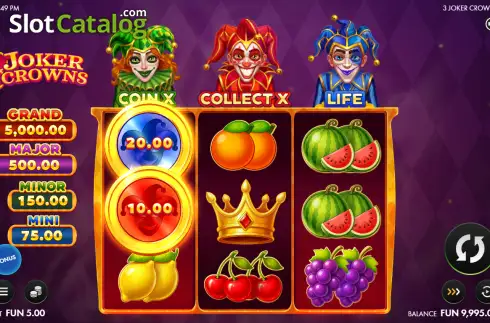 Скрин2. 3 Joker Crowns слот