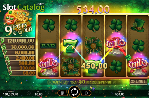 Скрин5. 9 Pots of Gold слот