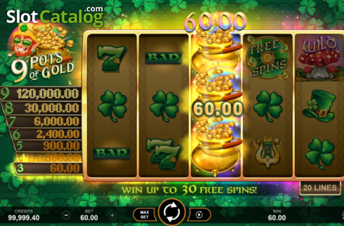 Скрин4. 9 Pots of Gold слот