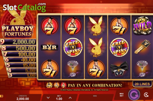 Скрин3. Playboy Fortunes (Плейбой Фортунз) слот