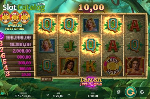 Скрин3. Tarzan and the Jewels of Opar слот