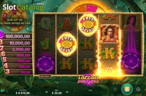 Скрин5. Tarzan and the Jewels of Opar слот