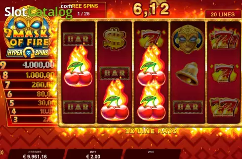 Скрин6. 9 Masks of Fire HyperSpins слот
