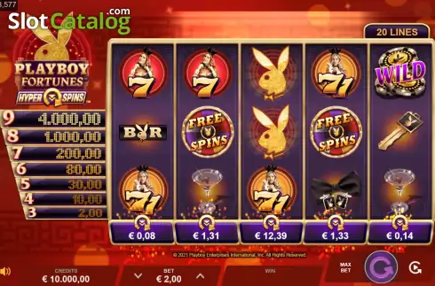 Скрин2. Playboy Fortunes HyperSpins слот