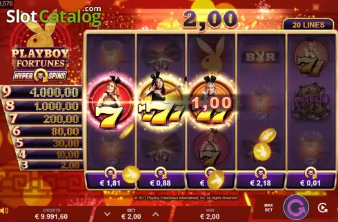 Скрин3. Playboy Fortunes HyperSpins слот