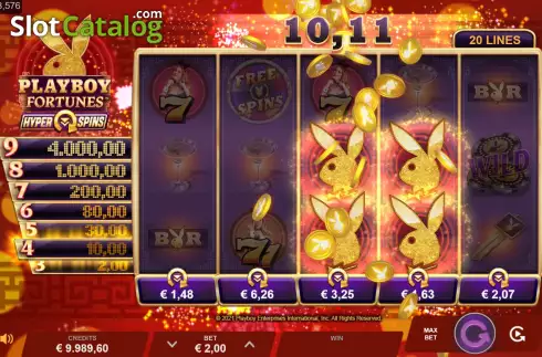 Скрин4. Playboy Fortunes HyperSpins слот