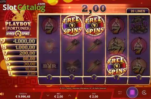 Скрин6. Playboy Fortunes HyperSpins слот