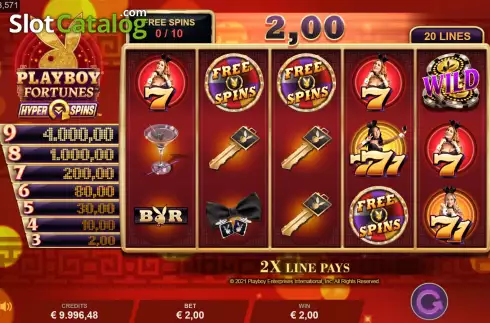 Скрин8. Playboy Fortunes HyperSpins слот