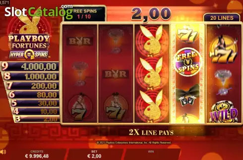 Скрин9. Playboy Fortunes HyperSpins слот