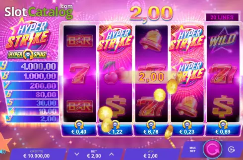 Скрин3. Hyper Strike HyperSpins слот