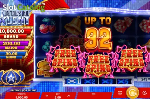 Скрин2. Britain's Got Talent (Gameburger Studios) слот