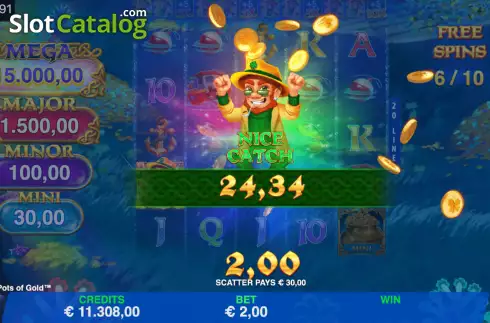 Скрин8. Fishin' BIGGER Pots Of Gold слот