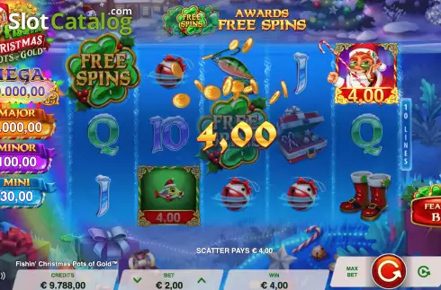 Скрин3. Fishin’ Christmas Pots Of Gold слот