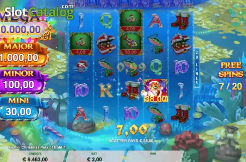 Скрин9. Fishin’ Christmas Pots Of Gold слот