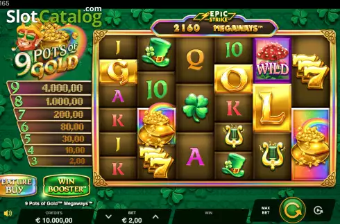 Скрин2. 9 Pots of Gold Megaways слот
