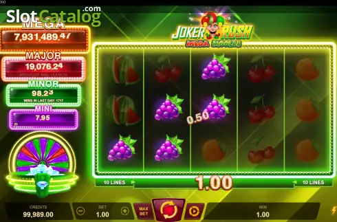 Скрин3. Joker Rush Mega Moolah слот
