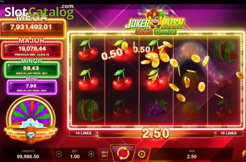 Скрин4. Joker Rush Mega Moolah слот