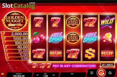 Скрин2. Golden Nugget Hyper Strike слот