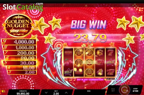 Скрин4. Golden Nugget Hyper Strike слот