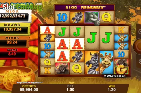 Скрин3. Mega Moolah Megaways слот