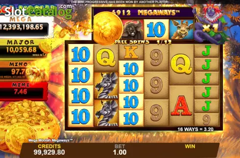 Скрин8. Mega Moolah Megaways слот