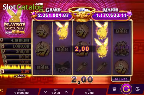 Скрин3. Playboy Fortunes King Millions слот