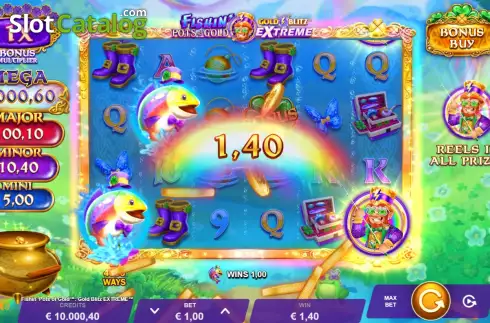 Скрин2. Fishin' Pots of Gold: Gold Blitz EXTREME слот