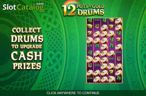 Скрин2. 12 Pots of Gold Drums слот