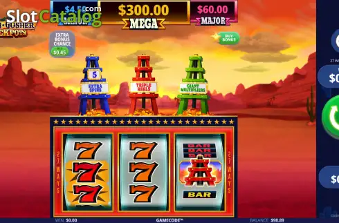 Скрин2. Cash Gusher Jackpots слот