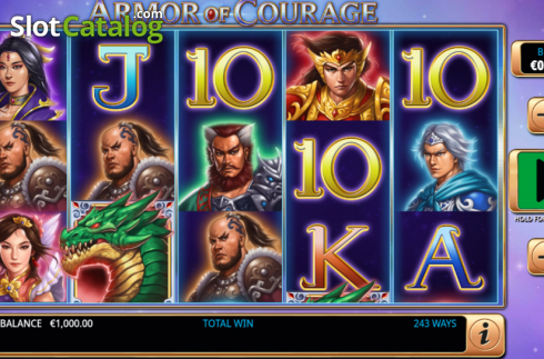 Скрин2. Armor of Courage слот