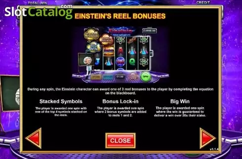 Скрин8. Einstein Eureka Moments (Gameiom) слот