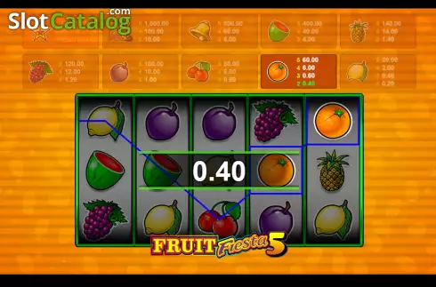 Скрин3. Fruit Fiesta 5 Line слот