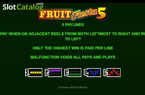Скрин9. Fruit Fiesta 5 Line слот
