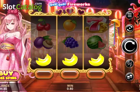 Скрин3. Doki Doki Fireworks слот