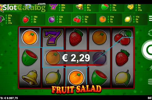 Скрин3. Fruit Salad слот