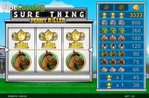 Скрин2. Sure Thing - Penny Roller слот